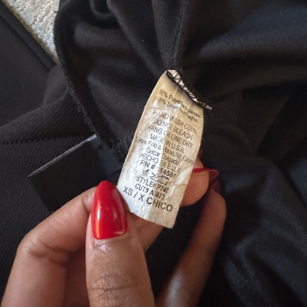 Windsor Black Skinny Pants with Tie Waist - Picture 3 of 4